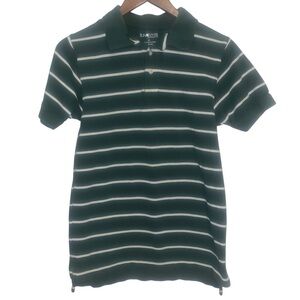 Men's Sun River Striped Green Polo Shirt